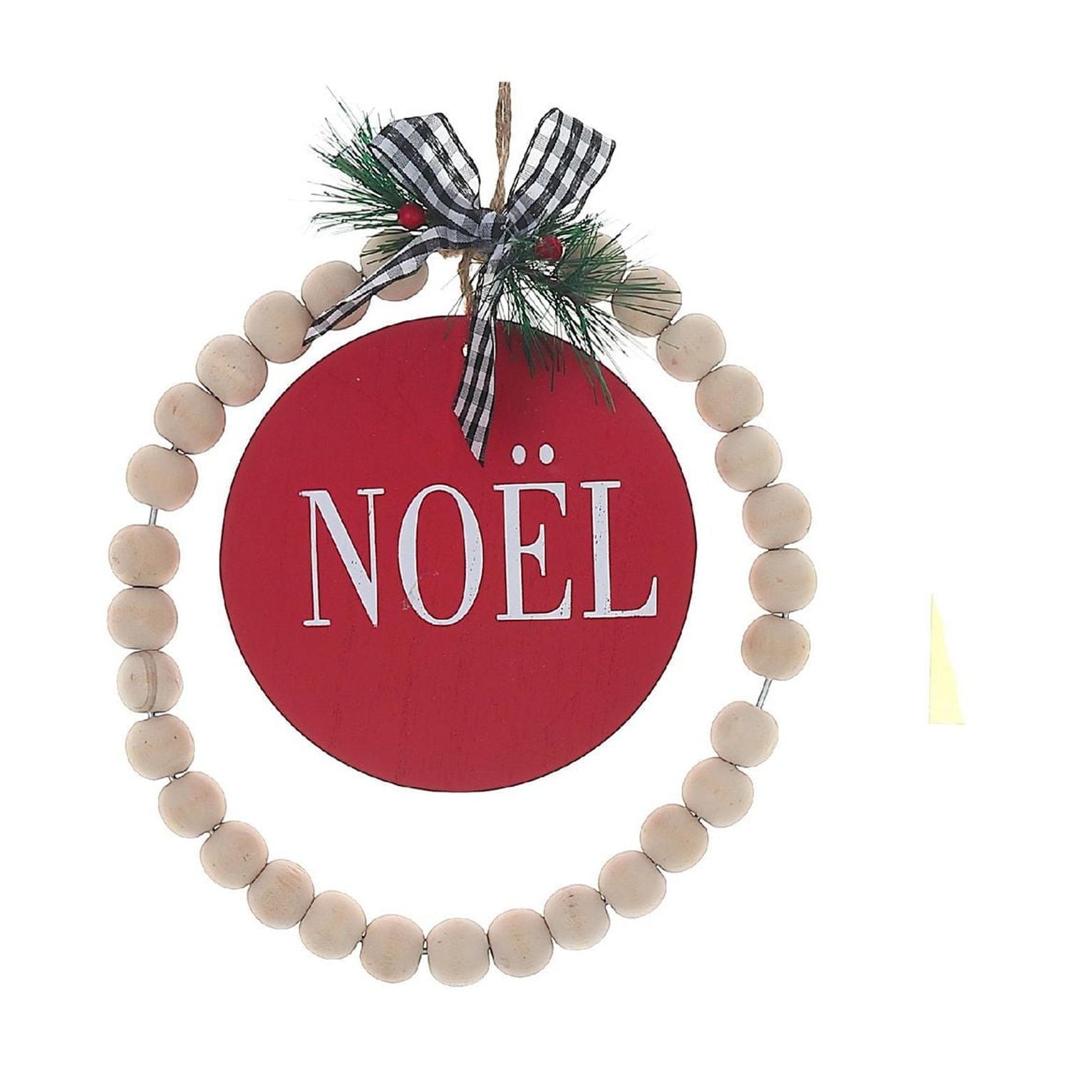 Ornement De Noël Avec Cerceau Perlé Noel