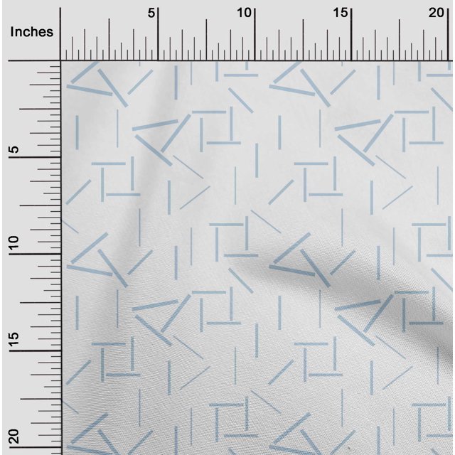 oneOone Polyester Lycra Fabric Line Geometric Print Fabric By The Yard 56 Inch Wide