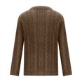 thumbnail image 3 of Dvkptbk Sweater Man Fashion Long Sleeve Wool Sweater Wool Sweater Button Pocket Knit Tops Clothes on Clearance, 3 of 5