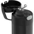thumbnail image 3 of Thermos Kids Bouteille d'eau isolée sous vide avec paille rabattable, 355 ml, noir, 3 of 5