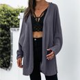 thumbnail image 4 of CEHVOM Femmes Décontracté en Vrac Long Cardigan Tops Manteau, 4 of 8