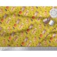 thumbnail image 2 of Soimoi Poly Georgette Fabric Footprint,Dog & Cat Animal Print Fabric by The Yard 52 Inch Wide, 2 of 3