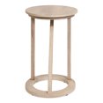 thumbnail image 4 of Kate and Laurel Aja Modern Round Side Table, 15 x 15 x 23, White, Decorative Modern Geometric Wood Bedroom Nightstand Table with Circular Tabletop and Unique Slanted Legs, 4 of 10