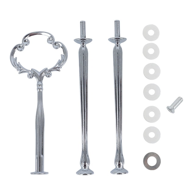 MVRLSH Organizer Rack 1 Set Cake Tray Stand Handle Cupcake Dessert Plate Hardware Fitting Holder Rod Stand Handle For Cake Stand Wedding