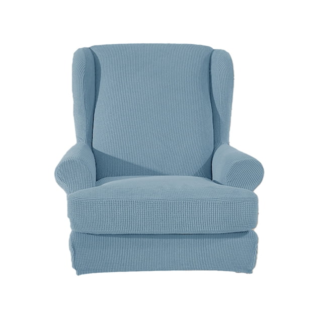Wing Back Armchair Covers Wing Sofa Slipcovers Repment Blue Light Blue