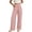 Pink, variant on JYnXIANTI Women's Pants Casual Summer High Waist Pants with Pockets Ladies Basic Classic Trousers Beach Vacation Clothes