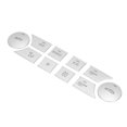 thumbnail image 3 of Autocollant de Bouton de Dash, Autocollant de Bouton de Contrôle Audio de Résistance aux Rayures pour les Adaptations de Voiture de Remplacement pour C-Class 2007-2010, 3 of 8