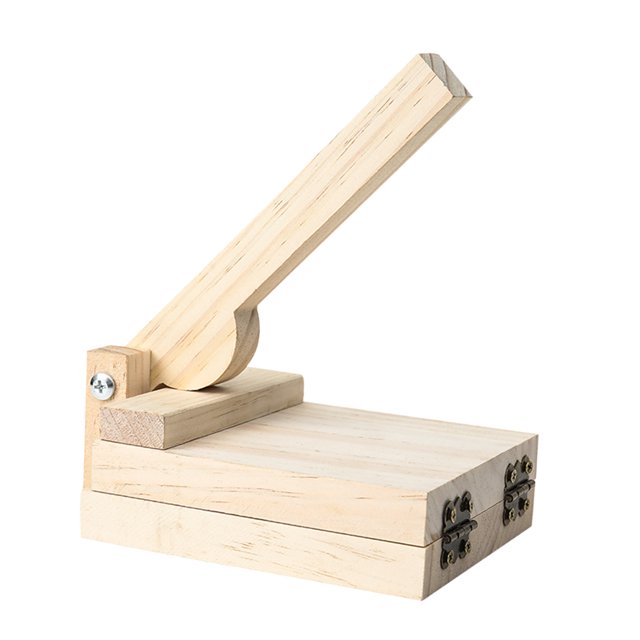 GUOOL Presse Manuelle en Bois pour Pâte de Tortilla, Presse à Dumplings, Fabricant de Pizza, Carré de Pâtisserie