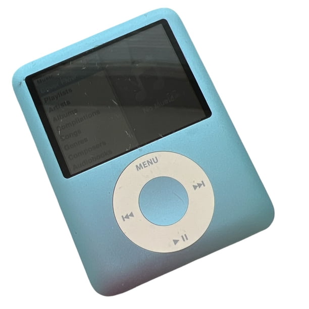 Apple iPod Nano 3rd Gen 8GB Blue, MP3 Audio/Video Player