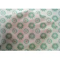 thumbnail image 4 of oneOone Cotton Silk Fabric Floral Block Printed Fabric 1 Yard 42 Inch Wide, 4 of 4