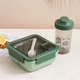 thumbnail image 1 of Portable Plastic Partition Integrated Lunch Box, Multi-functional Light Food Bento Box, 1 of 3
