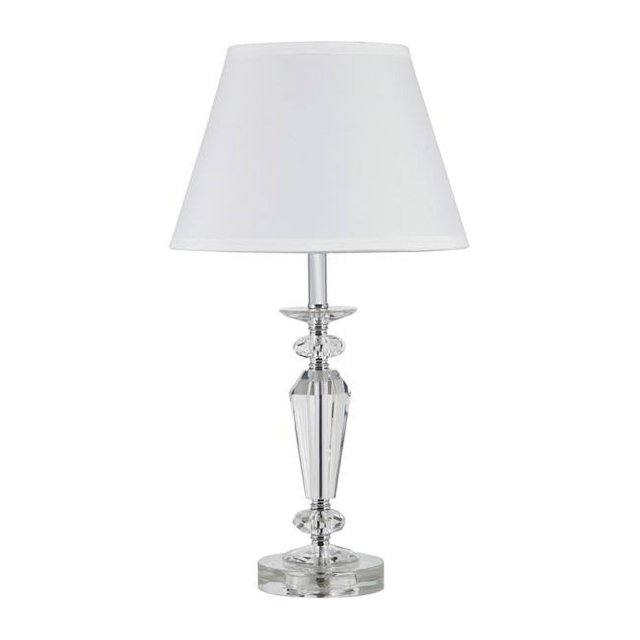 Benzara BM240935 Lampe de Table en Cristal Tubulaire & 44; Clair
