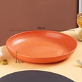 thumbnail image 1 of Fridja 11 inch Large Dinner Plates, Solid Color Antifall Round Plates, Unbreakable Dinner Plastic Vegetable Plates, Snack Plates Dining Table Bones Plates Garbage Plates Salad Plates, 1 of 3