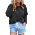 thumbnail image 1 of Birdeem Mode Femmes Décontracté Uni Manches Longues Chandail Chandail en Molleton Blouse Tops, 1 of 5
