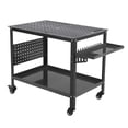 thumbnail image 1 of Table de Soudage en Acier Robuste avec Roues – Établi 36 Pouces x 24 Pouces, Capacité de 1200 Lb, Rangement à Double Couche, Plateau à Outils, Trous de Fixation 5/8 Pouces, Support Roulant pour Travaux Métalliques et Sciage, Conception Portable, Noir, 1 of 8