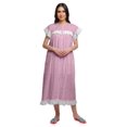 thumbnail image 2 of Moomaya Chemise de Nuit à Manches Courtes pour Femmes, en Coton Imprimé, 2 of 6
