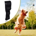 thumbnail image 2 of Dog Leg Brace - Medium Black Adjustable Hock Joint Sleeve - Post-Surgery Recovery Wrap with Compression & Anti-Licking - Includes 4 Magic Stickers (Size M), 2 of 8