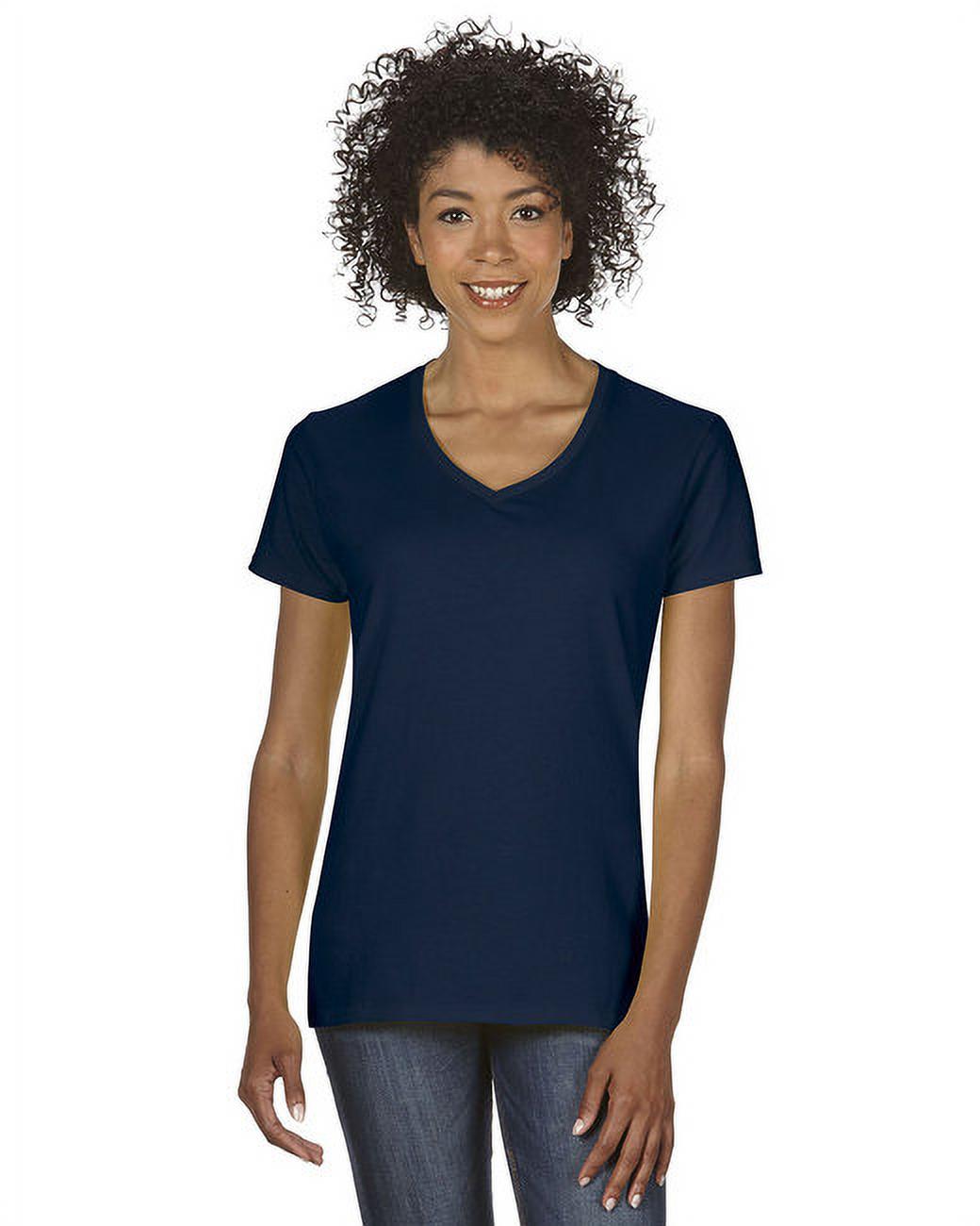 Gildan G500VL T-Shirt en Coton Épais à Col en V pour Femmes