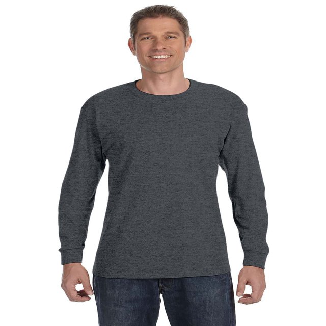 Hanes T-Shirt à Manches Longues Sans Étiquette pour Hommes, Style 5586