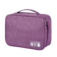 thumbnail image 1 of Waterproof Data Cable Storage Bags Travel Gadget Wires Organizer Zipper Pouch (Black), 1 of 6