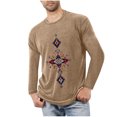 thumbnail image 1 of Styesk Chemises pour Hommes Hommes Sports Mise en Forme Maison Noël Pyjama Imprimé T-shirt Manches Longues Col Rond, 1 of 3