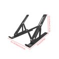 thumbnail image 3 of thinson Laptop Stand Adjustable Plastic Laptop Holder Portable Folding Notebook Computer Stand Black, 3 of 7