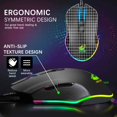 thumbnail image 3 of Gaming Keyboard and Mouse Combo, Wired 39 Keys Mechanical Feeling Rainbow LED Backlit Keyboard and RGB Gaming Mouse and LED Backlit Converter Compatible with PS4/Xbox On, 3 of 9