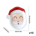 thumbnail image 3 of Lisbinx Christmas Day Shaped Plates Christmas Tree Wapiti Santa Claus Party Decoration Disposable Christmas Dinner Plates Tableware Christmas Decoration, 3 of 5