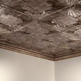 thumbnail image 5 of Fasade Art Deco Decorative Vinyl Ceiling Panel, Bermuda Bronze, 2ft x 4ft, 5 Pack, 5 of 5