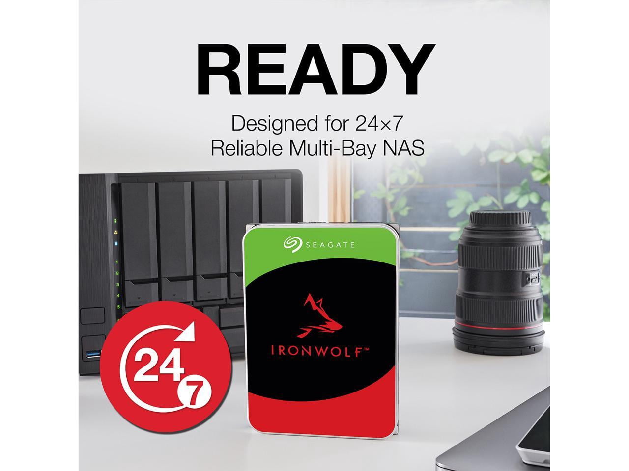 Seagate IronWolf ST8000VN004 - Hard drive - 8 TB - internal - 3.5