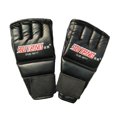 thumbnail image 2 of facefd MMA Gants de Combat de Boxe Demi-Doigt Mitaine Gants d'Entraînement pour Adultes Noir 3, 2 of 8
