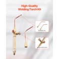 thumbnail image 3 of VEVOR Oxygen Acetylene Torch Kit 14PCS Gas Welding Set & Cylinder Holder 177'' Hose, 3 of 9