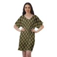 thumbnail image 1 of Moomaya Robes d'Anniversaire Femmes Robe de Travail Imprimée Femmes Bureau Robes à Col en V, 1 of 6