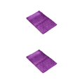 thumbnail image 3 of Youkk Polyester Chenille Bath Mat - Strong Water Absorption Exquisite Crafted Soft Texture No Shedding Vibrant Purple 40cm*60cm 2Set, 3 of 6