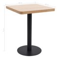 thumbnail image 4 of vidaXL Table Bistro Marron Clair 60X60 cm MDF, 4 of 4