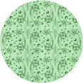 thumbnail image 1 of Ahgly Tapis d'Intérieur Lavable en Machine Carré Vert Menthe, 3 Pieds Carré, 1 of 7
