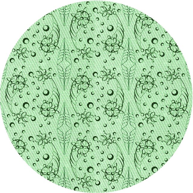 Ahgly Tapis d'Intérieur Lavable en Machine Carré Vert Menthe, 3 Pieds Carré