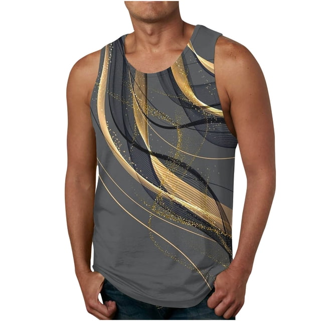 Gilet d'Été pour Hommes, Coupe Ample Décontractée en Coton et Polyester à Col Rond, Manches Longues, 1 Pce