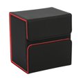 thumbnail image 1 of Almencla Card Deck Box Cards Deck Game Box for Collectible Cards Football Cards Album black and red, 1 of 8