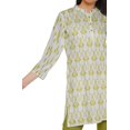 thumbnail image 4 of Moomaya Robes Tuniques Courtes en Poly-Crêpe pour Femmes Kurti Imprimé Mini Tenue d'Été, 4 of 5