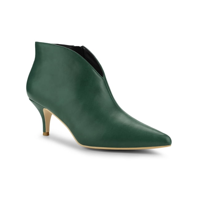 Unique Bargains Bottines à Talons Aiguilles Découpées pour Femmes