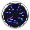 thumbnail image 1 of Pointer Oil Pressure Gauge, Acid Resistant PSI Display IP67 Waterproof 10-184 Ohm   For Engineering Machinery For Engines For Automobiles White,Black, 1 of 8
