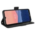 thumbnail image 5 of Case for Nokia C21 Cover Adjustable Detachable Card Holder Magnetic closure Leather Wallet Case - Black, 5 of 5