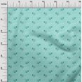 thumbnail image 3 of oneOone Cotton Poplin Turquoise Green Fabric Ocean Wave Sewing Craft Projects Fabric Prints By Yard 56 Inch Wide, 3 of 4