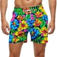 thumbnail image 1 of Kakii Men's Swim Trunks Hawaiian Bathing Mesh Lining Suit Swimsuits Beach Shorts with Pockets, 1 of 6