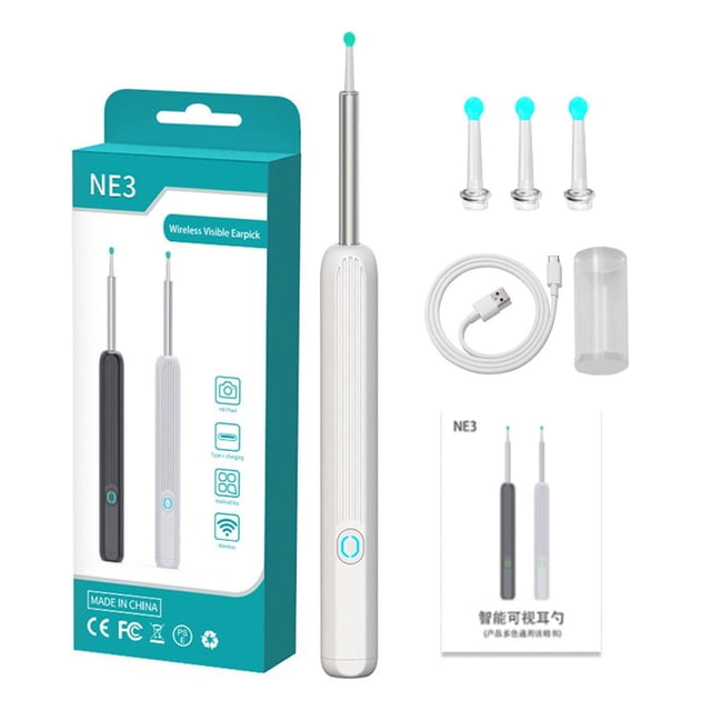 Endoscope Intelligent Sans Fil Wi-Fi Otoscope Visuel Élimination du Cérumen 2022 Outils
