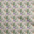 thumbnail image 1 of oneOone Silk Tabby Green Fabric Cactus Craft Projects Decor Fabric Printed By The Yard 42 Inch Wide, 1 of 5