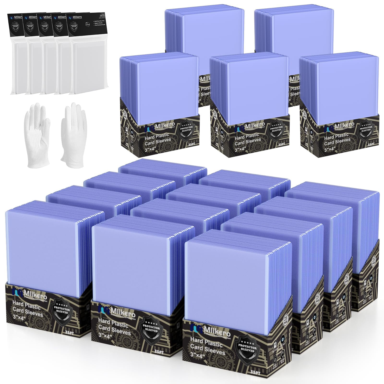 hard card sleeves walmart Card Sleeves 2.5x3.5 25pc Clear