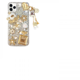 thumbnail image 1 of Case Compatible with iPhone 13 Pro Max Women Luxury Shiny Rhinestone Diamond Crystal Pearl Pendant Pumpkin Car Flower Soft Protective Anti-Fall Case, 1 of 5