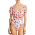 thumbnail image 1 of L*Space Marilyn Floral Print One Piece Swimsuit, Orange, 10/L, 1 of 2